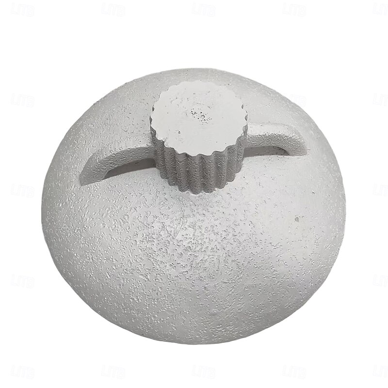 Large Decorative Resin Pedestal Bowl, Modern White Centerpiece Fruit Bowl for Kitchen Counter, Stylish Home Decor Accent Dish2