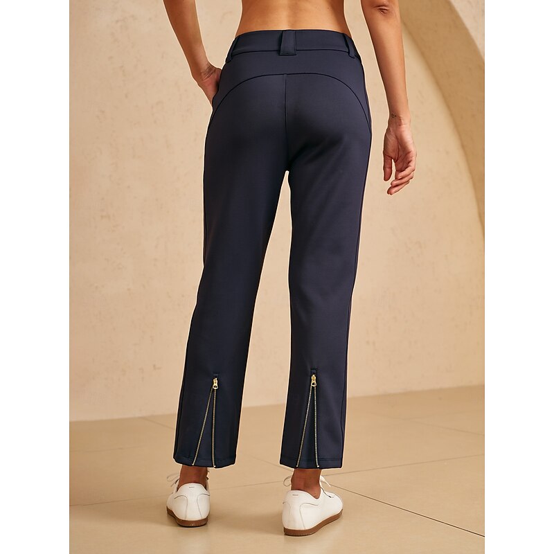 Women's Golf Pants Navy Blue Bottoms Ladies Golf Attire Clothes Outfits Wear Apparel2