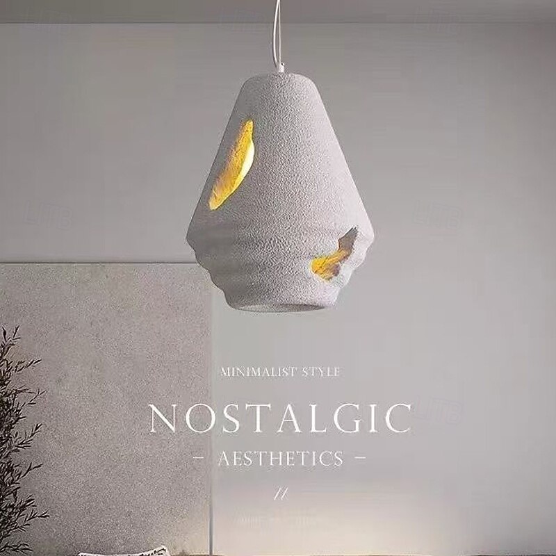 Dining Room Chandelier Wabi-sabi Style Pendant Lamp, White Ceiling Light Fixture for Kitchen Island Dining Room Bedroom, Large Hanging Light Light with 150cm,Indoor Adjustable Height