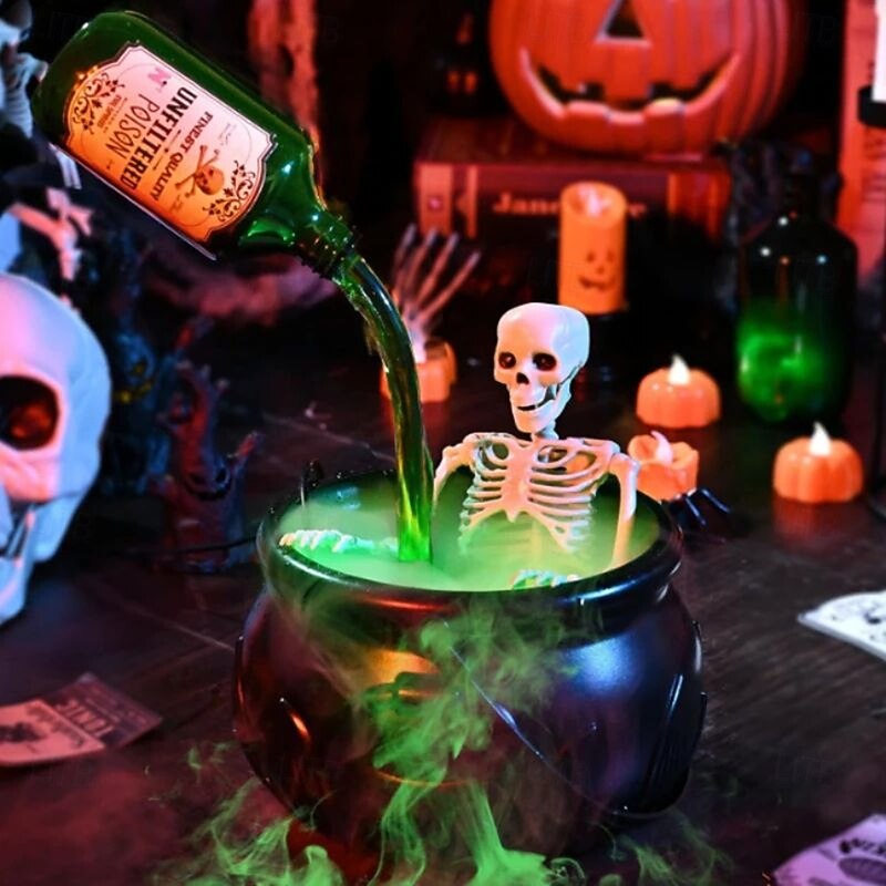 Halloween Decoration Black Wizard Bowl Magic Float Bottle and Diffuser Home Bar Magic Party Horror Skeleton DIY Props Halloween2