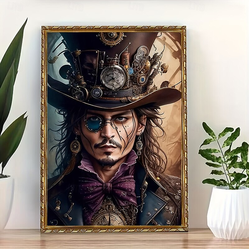 Pirate-Themed Canvas Art Frameless Whimsical Wall Decor for Home Office and Cafe4