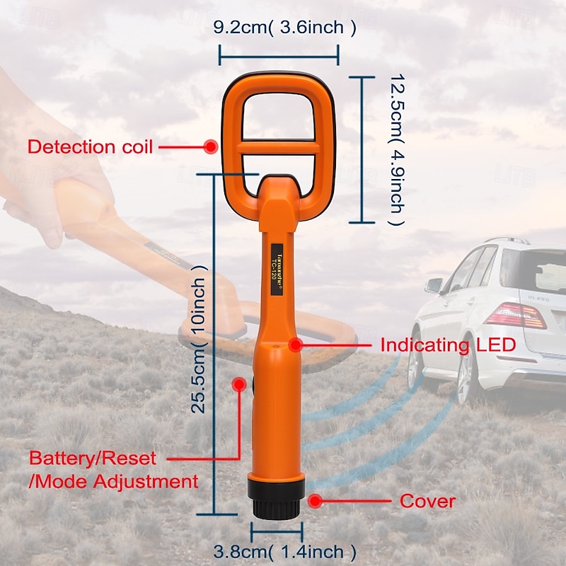 Underwater Metal Detector Submersive Fully Waterproof Metal Detector for Adults Under Water 100FT, Can detect All Metals with Large Coil, Accurate and Precise3