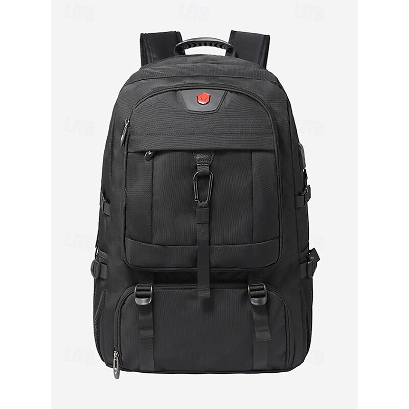 Men's Expandable Large Capacity Backpack with Water-Repellent Fabric, USB Charging Port, Multi-Compartment Design, Casual Outdoor and Travel Laptop Bag3