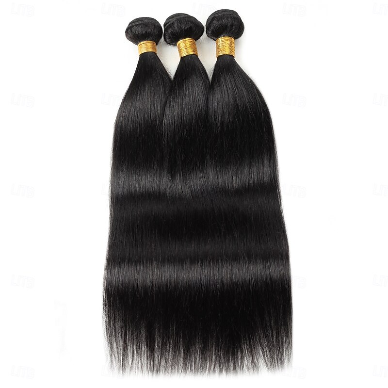 Brazilian Human hair 3 Bundles Straight Hair extensions Human hair 8-28inch 300g2
