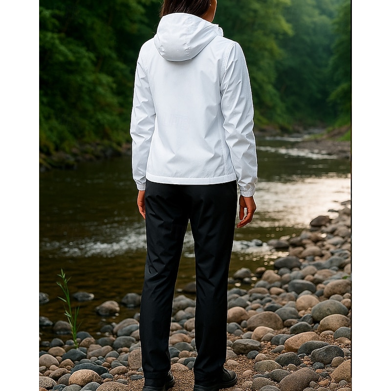 Women's Sport Set Hiking Set Outdoor Waterproof Hiking Outfits Hiking Clothes Summer Spring Top Camping / Hiking / Caving Running Solid Color White2