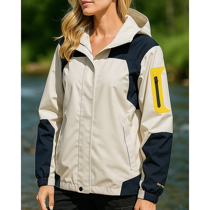 Women's Softshell Jacket Hiking Jacket Hardshell Jacket Outdoor Waterproof Windproof Lightweight Hiking Outfits Hiking Clothes Spring Autumn / Fall Top Camping / Hiking / Caving Running Patchwork