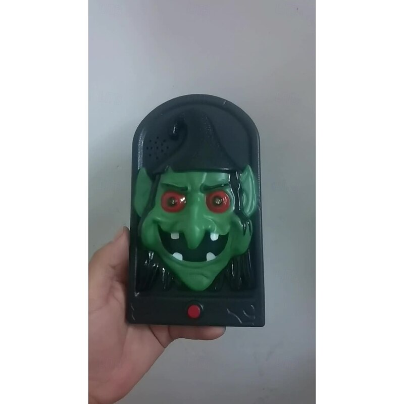 Party Door Bell Superhero Birthday Party Halloween Doorbell Decoration Halloween Decoration Halloween Party Doorbells Halloween Pumpkin Doorbell Plastic White Creepy Front Door2