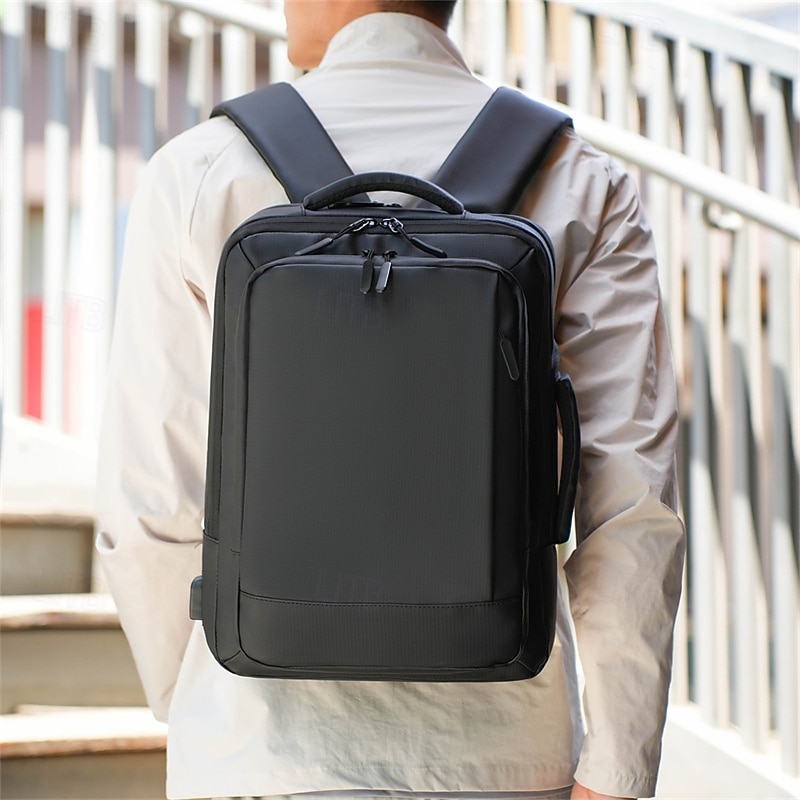 Unisex Slim Laptop Backpack for School and Office – Minimalist Waterproof Business Daypack with Multi-Compartment Storage for Students and Professionals