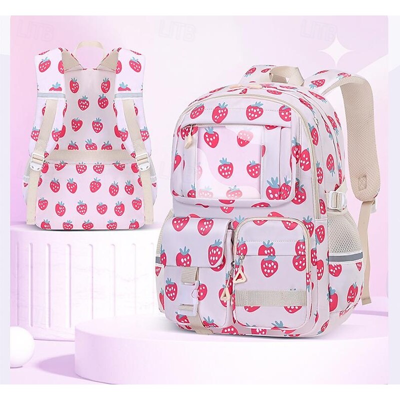 Kids Galaxy Print School Backpack – Multi-Compartment Large Capacity Bookbag with Pencil Organizer and Water Bottle Holder for Girls and Boys2