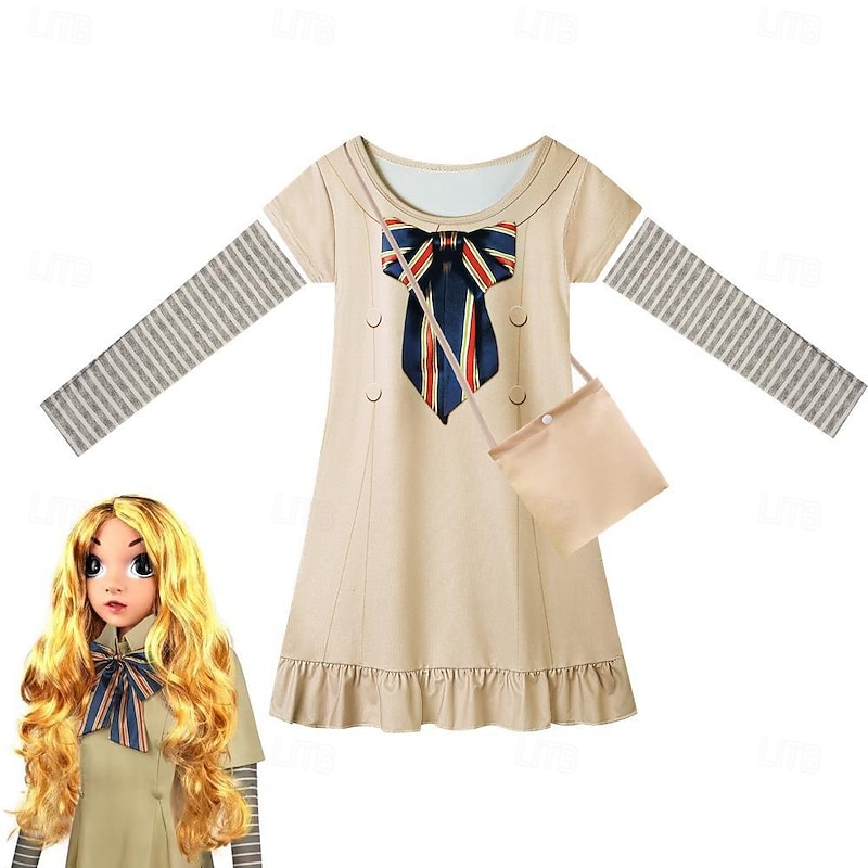M3GAN 2.0 Scary Doll Megan Futuristic Robot Cosplay Costume Outfits Adventure Movie Horror Casual Movie Cosplay for Girls' Kids Halloween Performance Party School Event Dress Up2