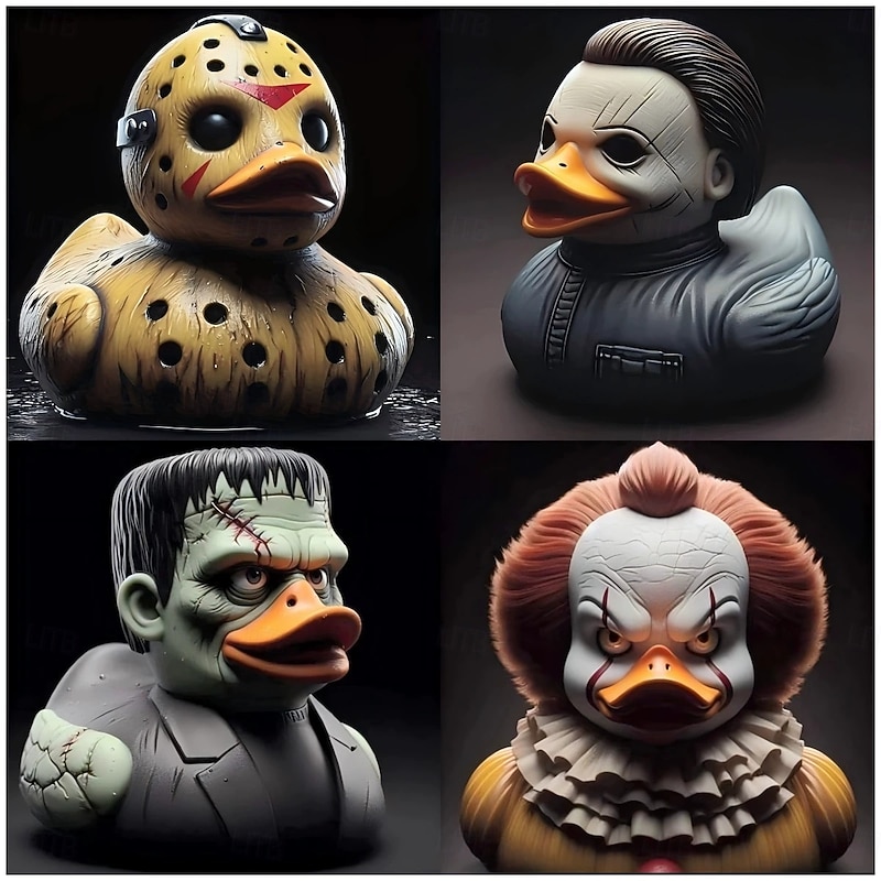 1pc Evil Scary Duck Resin Collection For Party Tables, Home Decor, Indoor and Outdoor