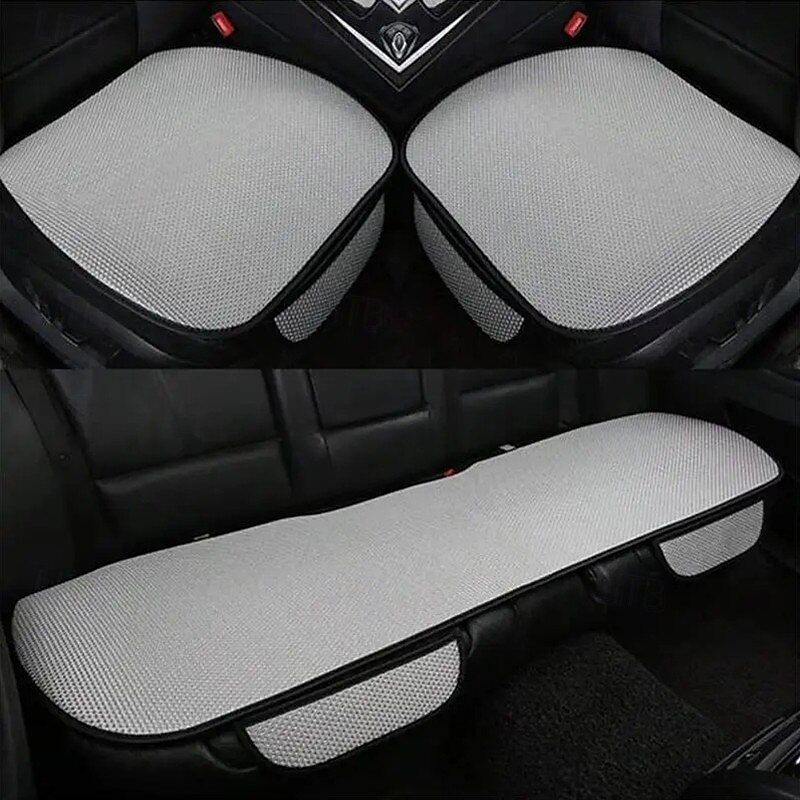 3 Piece Set Summer Car Seat Cushion Ice Silk Car Seat Cushion Single Piece Backless Cool Cushion