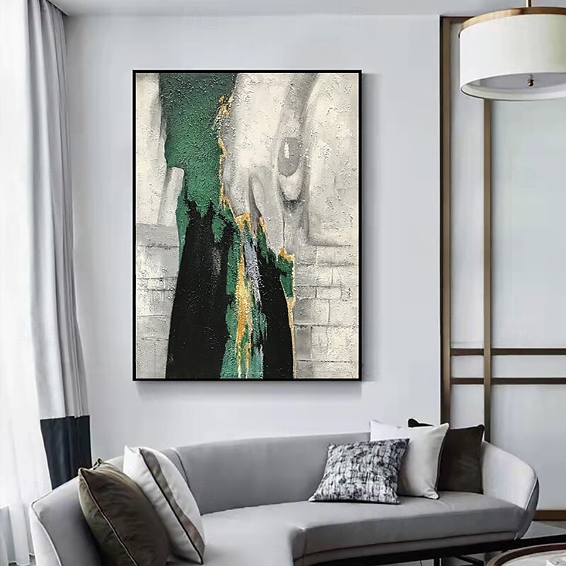 Hand-Painted Oil Paintings Canvas Wall Art Decoration Contemporary Abstract Texture  for Home Decor Rolled Frameless Unstretched Painting4