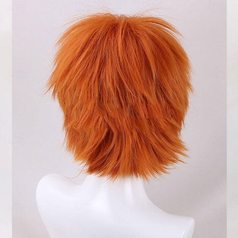 Peter Pan The Boy Who Wouldnt Grow Up Peter Pan Orange Cosplay Wig2
