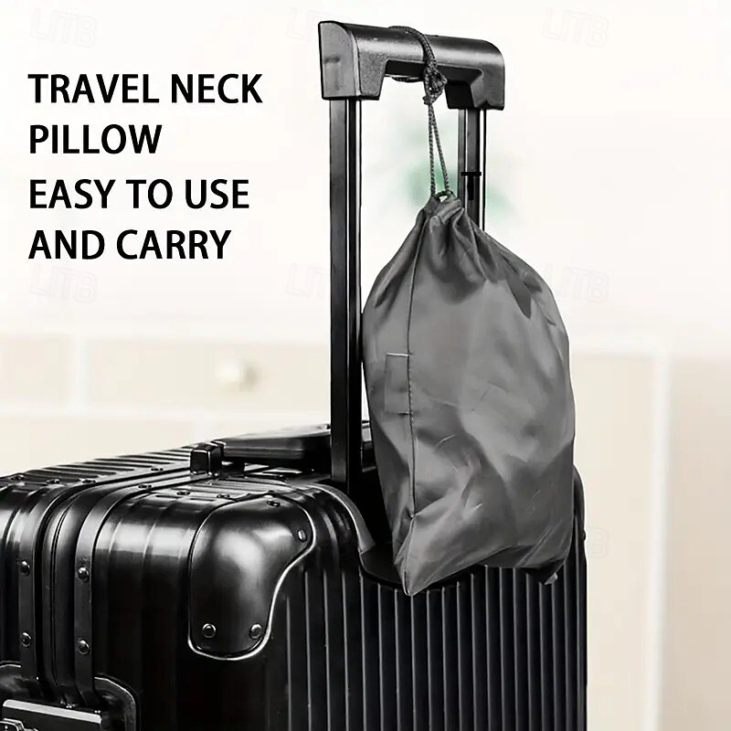 Air-plane Travel Pillow Inflatable Air Pillow, Travel Pillow, Headrest, Chin Support Pillow for Aeroplane, Car, Office, Resting Neck Pillow, Inflatable Travel Pillow for Sleeping Aeroplane2