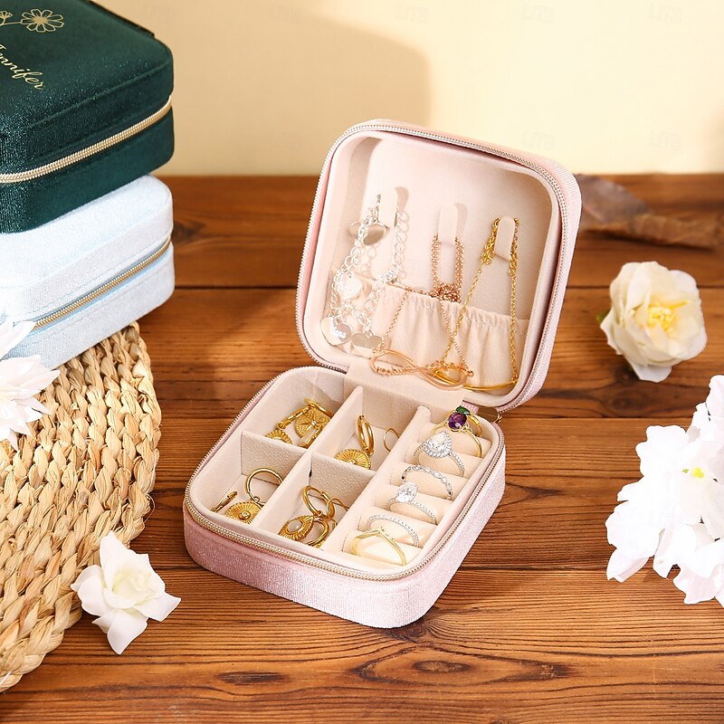 Personalized Name Velvet Jewelry Pouch, Custom Best Gift for Her – Compact Travel Jewelry Bag for Women, Great for Mom, Wife, Girlfriend, Birthday, Mother's Day, Valentine's Day, Christmas4