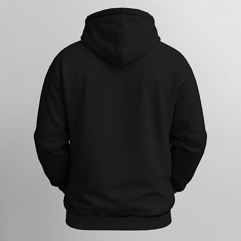 Tom Wood Men's 3D Graphic Joker Hoodies Sweatshirt Hoodie Hooded Sweatshirt Crew Neck Punk 3D Print Club Streetwear Black Drawstring Fall Winter Designer2