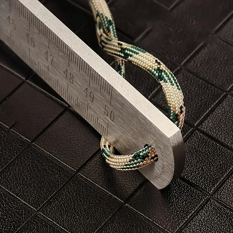 20 inch Heavy-Duty Dual-Scale Steel Ruler with Lanyard - Quenched Thickened Metal Straight Edge for Precision Drawing & Measurement4
