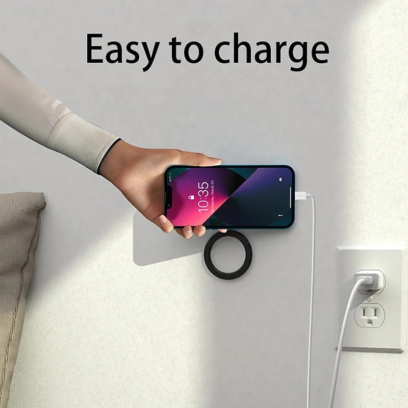 Magnetic Phone Holder For iPhone 15 14 13 12 Pro Max Magnet Ring Mount For Magsafe Smartphone Holder Stand for Wall Kitchen Car4