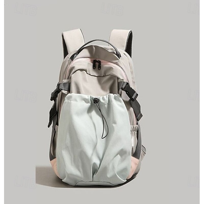 Unisex Colorblock Backpack with Large Front Pocket – Casual Travel and School Bag for College Students and Daily Commute3