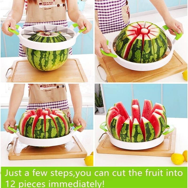 Stainless Steel Watermelon Slicer Large Watermelon Slicer Kitchen Tool Hami Melon Fruit Slicer3