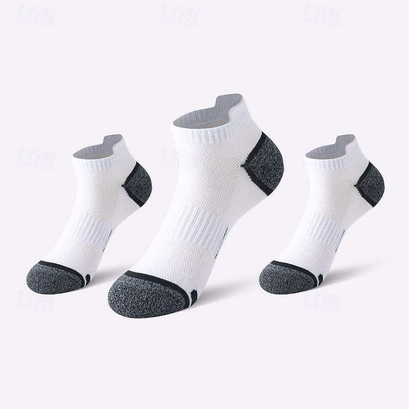 Men's 2 Pairs Multi Packs Socks Running Socks Casual Socks Black White Color Color Block Vacation Sports & Outdoor Daily Basic Medium Spring Fall Fashion Casual2