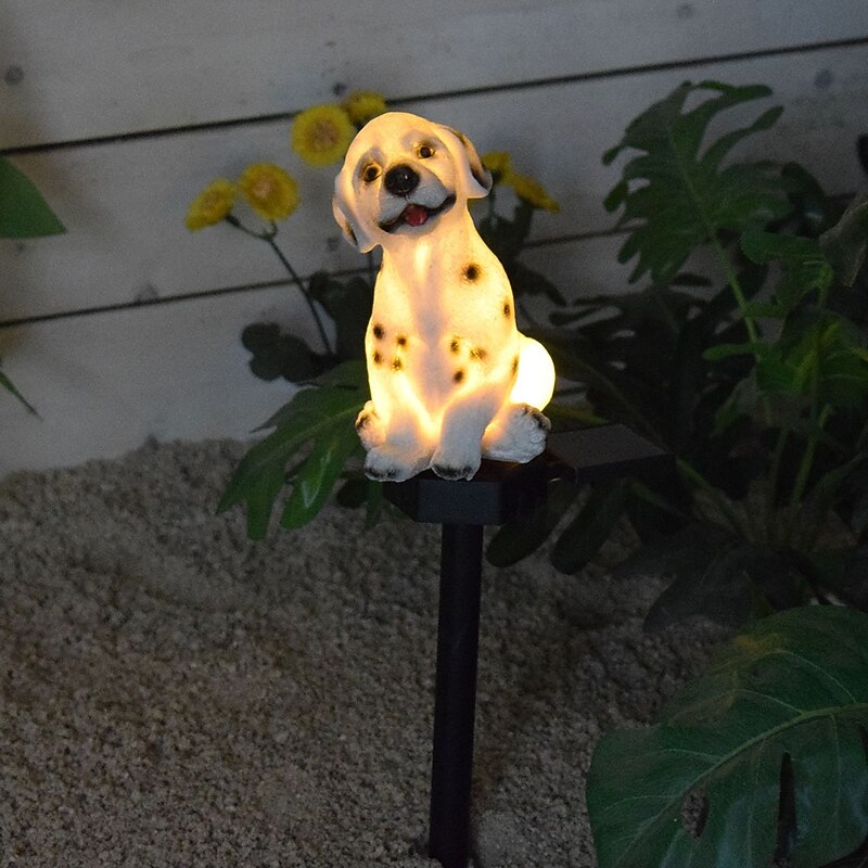 1 Pc Outdoor Solar Resin Spotted Dog Field Plug in Light Courtyard Lawn Path Landscape Layout Atmosphere Light Decorative Light Landscape Light3