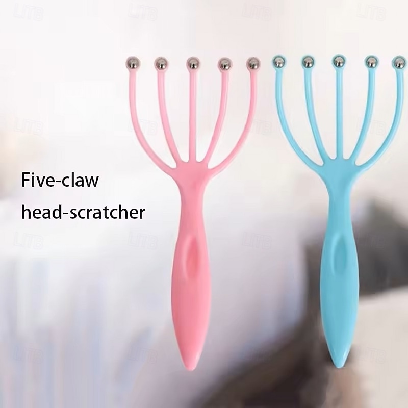 Scalp Massager Claw Head Scratcher, 5-Finger Manual Head Massage Tool, Stress Relief Scalp Relaxer for Shampoo and Hair Care3