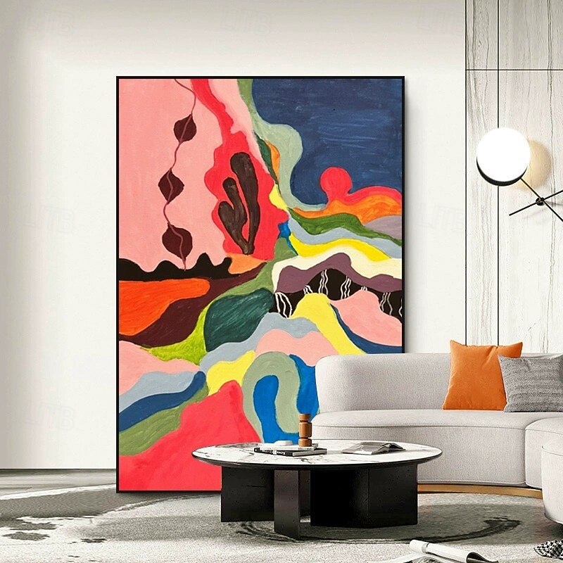 Handmade Oil Painting Large Size Canvas Wall Decoration Abstract Graffiti Color Block Picture Art for Home Decor Rolled Frameless Unstretched Painting4