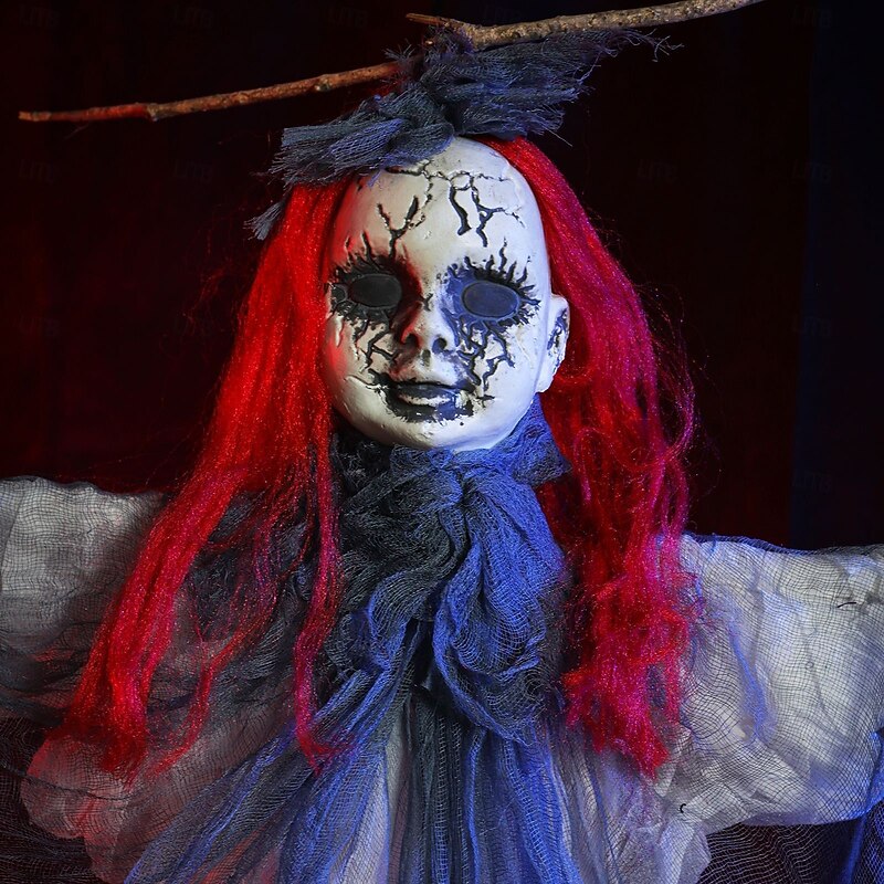 Halloween Decoration Death Skull Big Hanging Ghost Secret Room Haunted House Bar Scene Layout Electric Induction Prop Pendant4