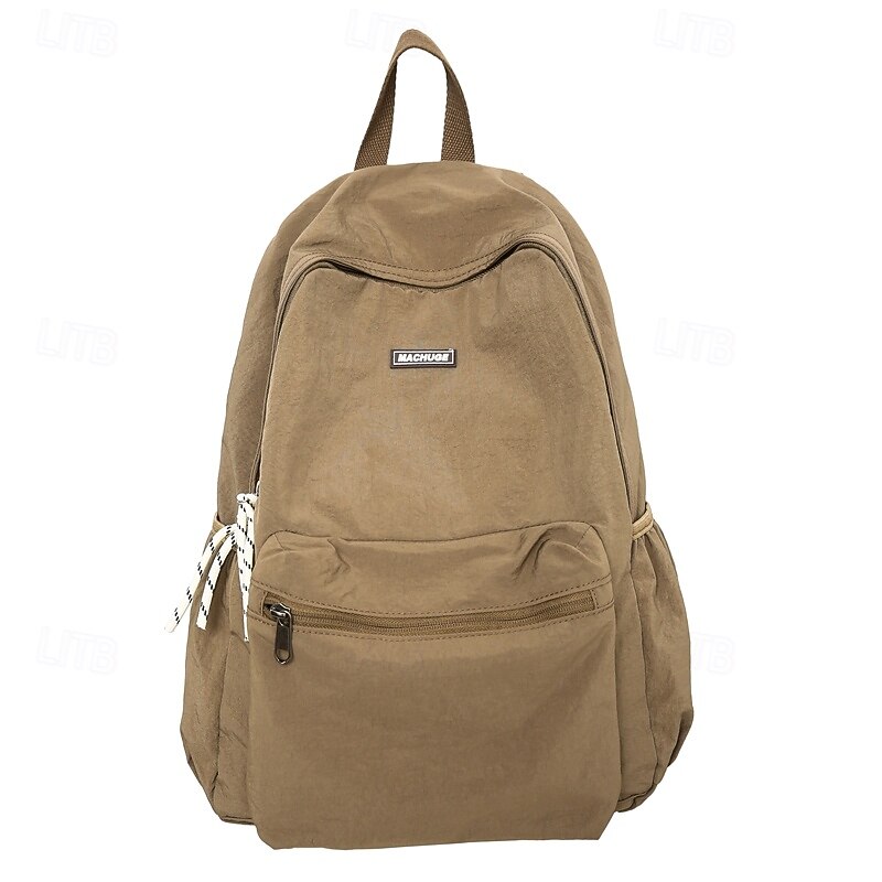 Back to School Lightweight Canvas Backpack for Teens – Unisex Casual Travel Daypack with Large Capacity and Front Pockets3