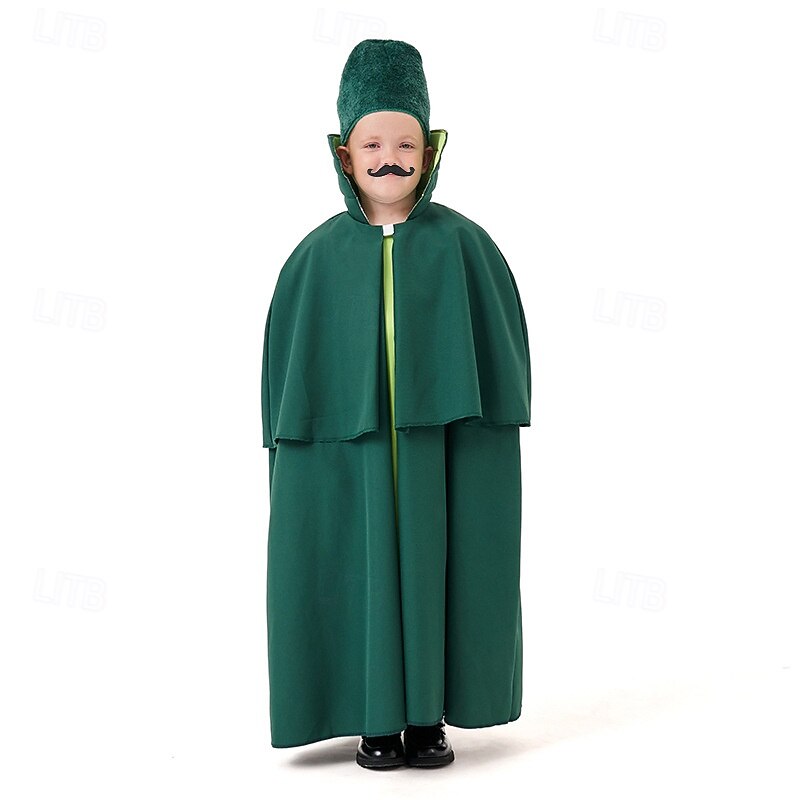 The Wizard of Oz Emerald City Guard Outfits Costume Storybook Characters Movie Cosplay for Boys' Kid's Halloween Carnival World Book Day Performance Educational Dress Up School Event Dress Up4