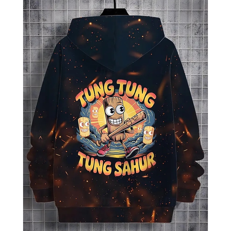 Boys' 3D Graphic Hoodie Long Sleeve Spring Fall Fashion Streetwear Kids 4-12 Years Hooded Outdoor Casual Daily Regular Fit4