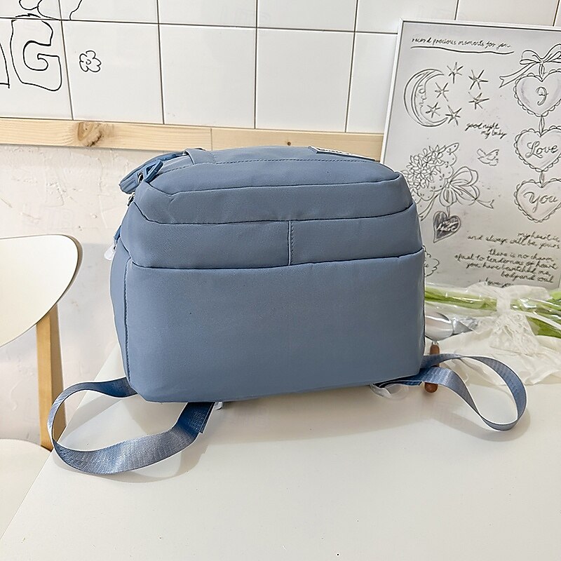 Teen Black School Backpack with Patch Design and Pouch – Stylish Bookbag for Middle & High School Students, Back to School Ready3