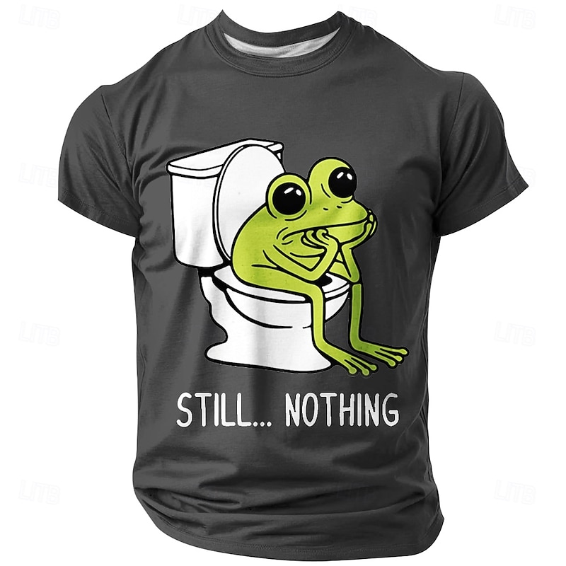 Men's Funny Slang T Shirt Short Sleeve T shirt 3D Print Crew Neck Shirt Fashion Daily Street Casual Daily Black White Blue Summer Spring All Seasons Clothing Apparel S M L XL XXL XXXL3