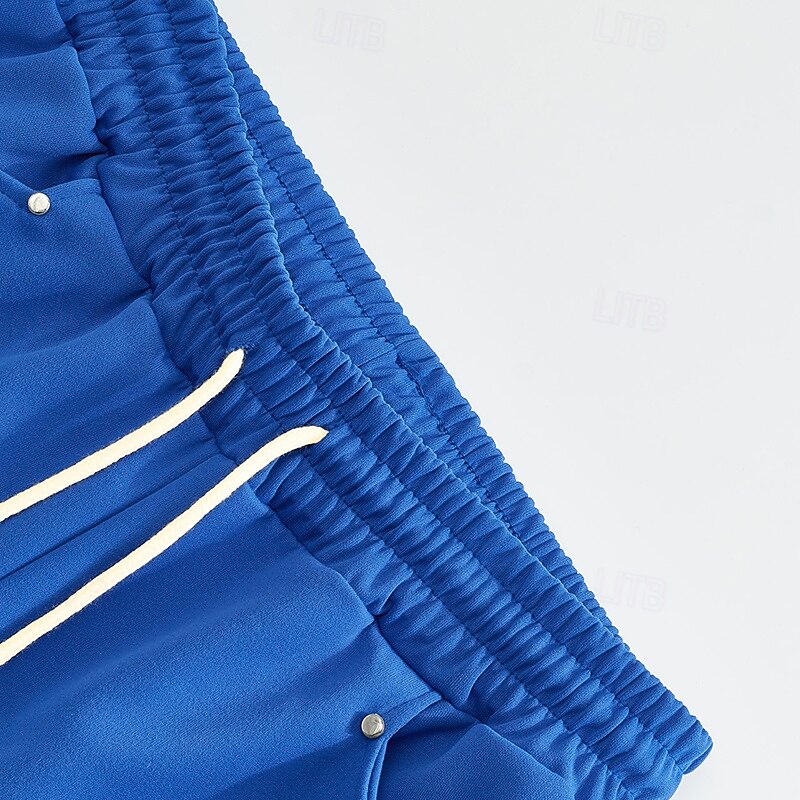 Men's Sweatpants Joggers Trousers Casual Pants Running Pants Drawstring Elastic Waist Straight Leg Plain Comfort Full Length Outdoor Casual Daily Sports Fashion Black White3