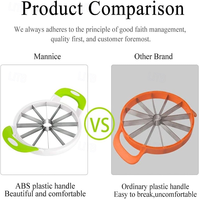 Stainless Steel Watermelon Slicer Large Watermelon Slicer Kitchen Tool Hami Melon Fruit Slicer2