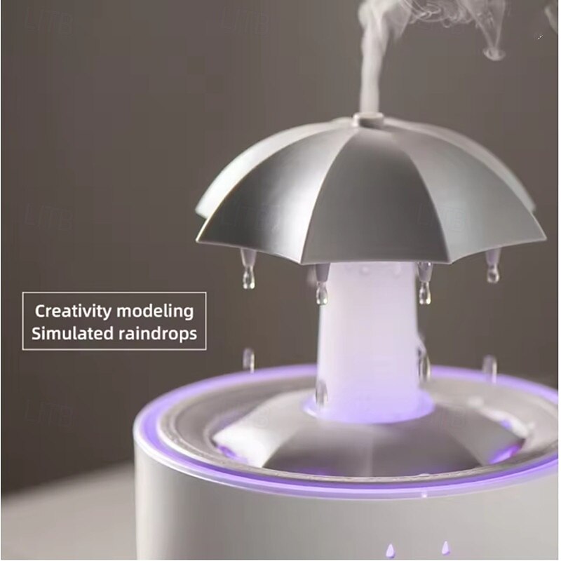 Colorful Raindrop Aromatherapy Machine Rotating Water Drop Humidifier Remote Control Home Office Water Replenishment Purifier3