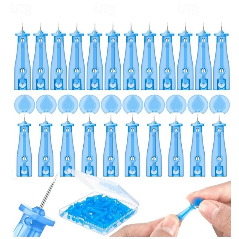 50pcs Disposable Blackhead Remover Acne Needles Blackhead Remover Tool Removal and Facial Cleaning Stainless Steel Needles2