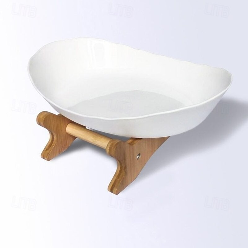 Creative Modern Multi-layer Fruit Plate Elegant Three Tier Snack Tray Bamboo Wood Rack for Candy Dessert Nuts Home Kitchen Countertop Display4