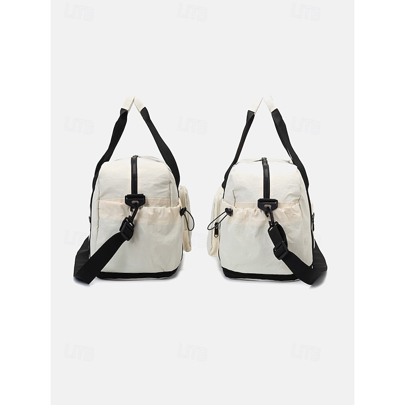 Women's Foldable Travel Duffel Bag – Water-Repellent Scratch-Resistant Lightweight Tote with Large Capacity, Multi-Pocket Design, and Luggage Sleeve for Gym, Weekend and Airplane Carry-On4