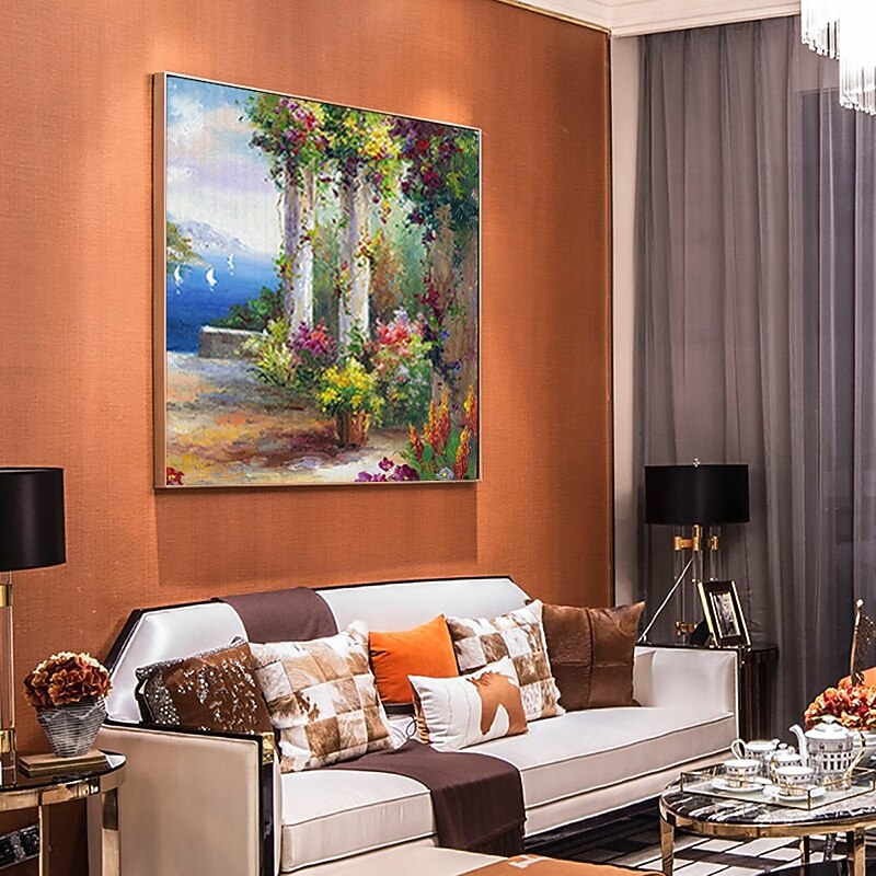 Handmade Oil Painting Canvas Wall Art Decoration Van Gogh Famous Painting Willows at Sunset Landscape for Home Decor Rolled Frameless Unstretched Painting4