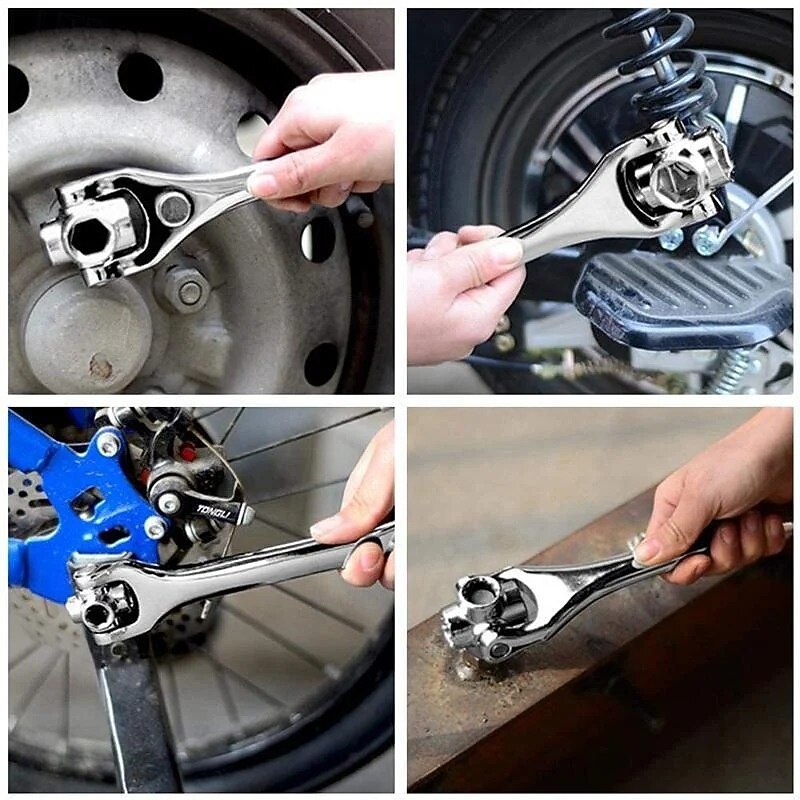 52 in 1 Universal Socket Spanner Wrench Multifunction Tool Kit for Home Repair Car Maintenance 8 to 21mm Rotatable All-in-One Hand Tool Set4