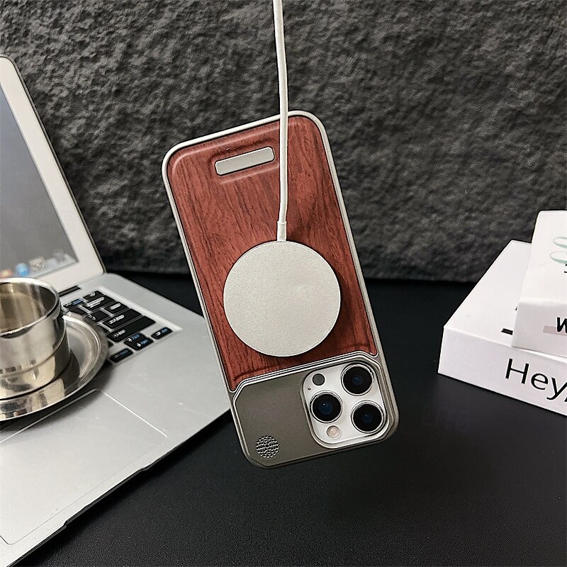 Phone Case For iPhone 16 15 14 Pro Max Plus 13 Pro Max Back Cover Magnetic Support Wireless Charging Shockproof PC3