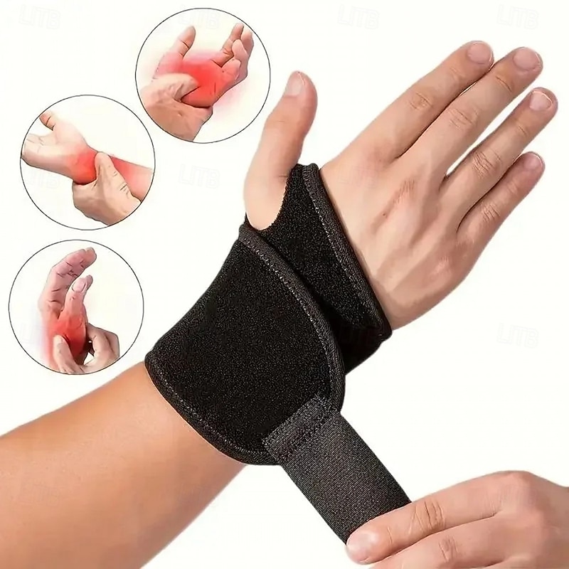 Adjustable Wrist Brace Perfect Carpal Tunnel & Tendinitis Pain Relief Sports Wrist Brace - Breathable - Relief for Wrist Pain Sprains & Tendonitis3