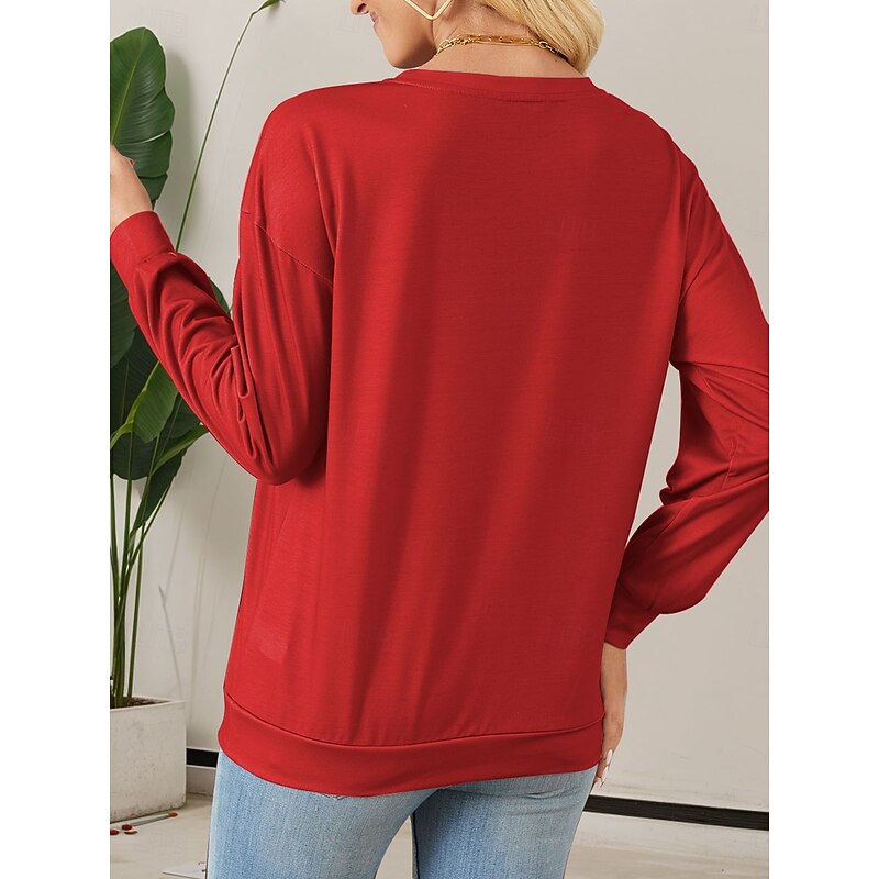 Women's Quarter Zipper Sweater Graphic Geometric Casual Long Sleeve Crew Neck Regular Tops Street Dailywear Half Print Yellow Pink Red Blue Summer Fall Winter2