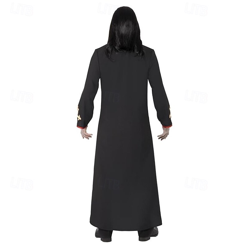 Vampire Pastor Halloween Cosplay Costume Masquerade Cosplay Adults' Men's Carnival Masquerade Mardi Gras Carnival Performance Halloween Easy Halloween Costumes Dress Up3