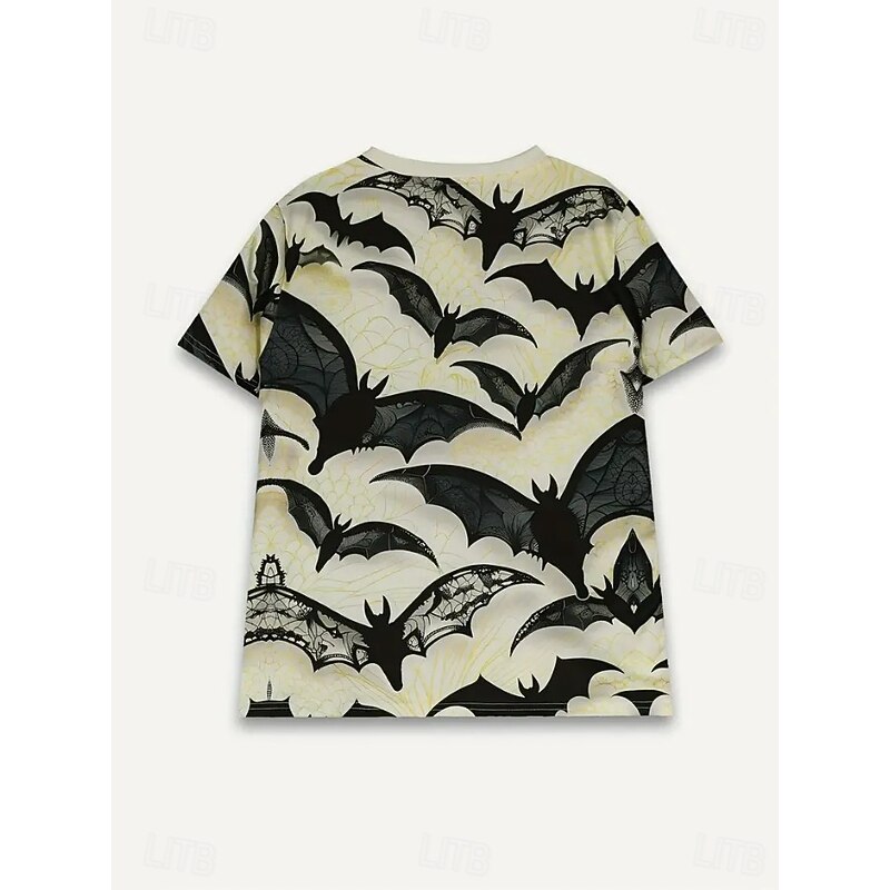 Halloween Women's T shirt Pumpkin Floral Graphic Skull Vintage Stylish Classic Short Sleeve Crew Neck Round Neck Regular Tops Daily Weekend Print Black White Red Orange Brown Summer Fall4