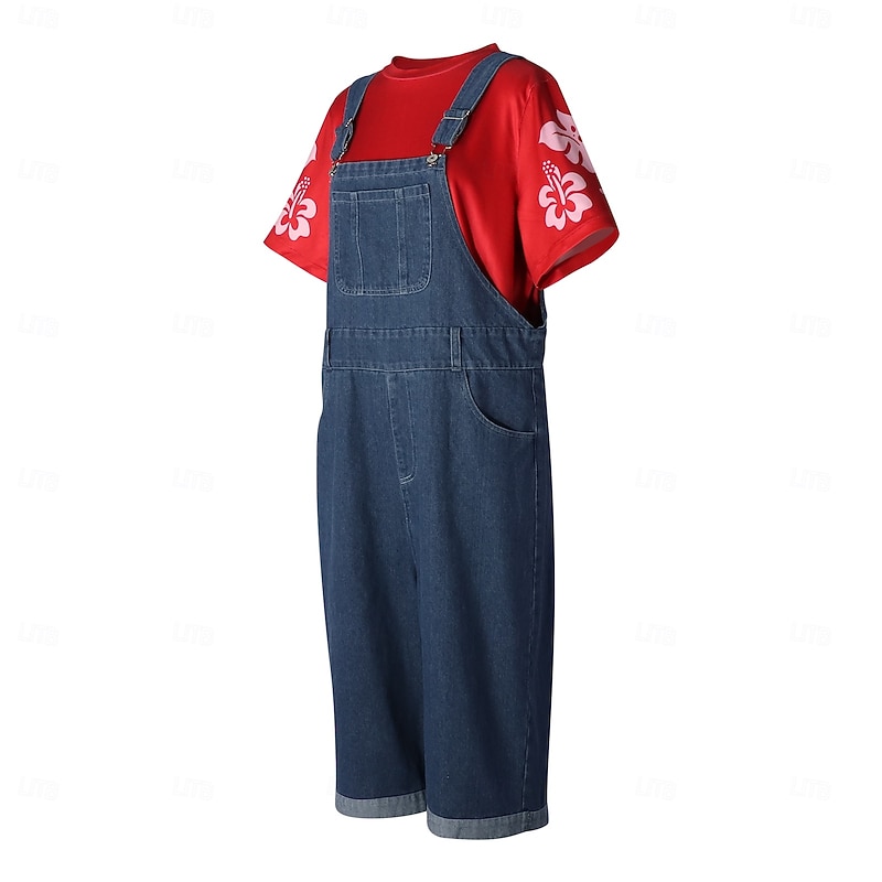 Lilo Cosplay Costume Jumpsuit Adventure Movie Movie Cosplay for Girls' Kid's Halloween Carnival World Book Day Performance Educational Dress Up School Event Dress Up4