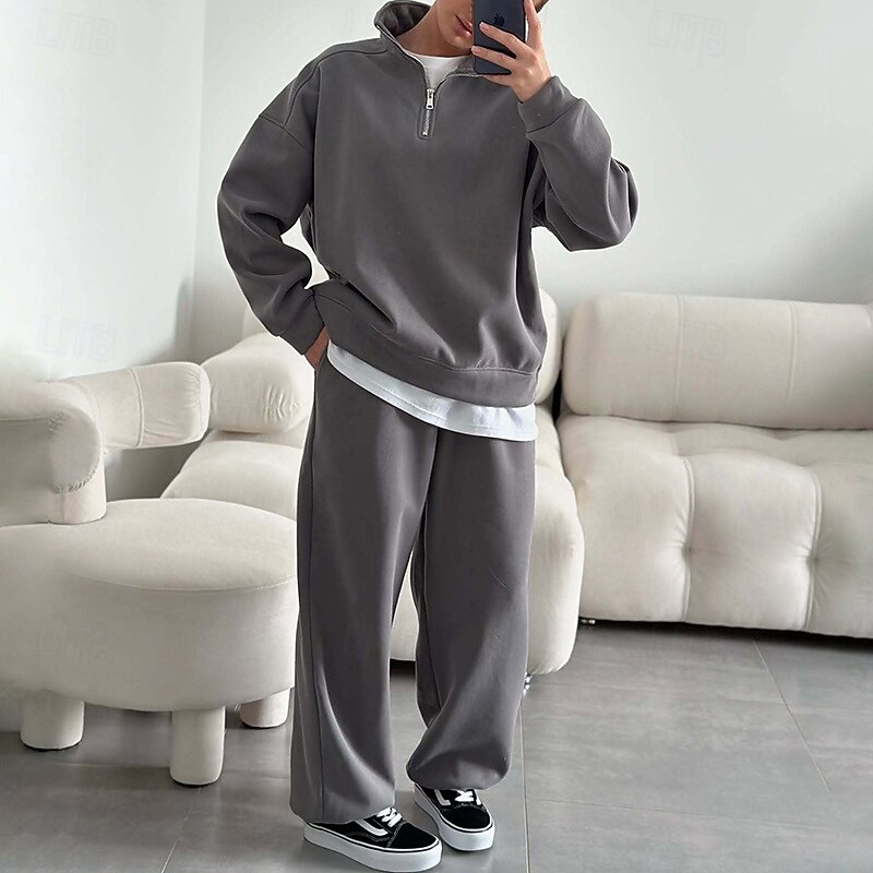 Women's Tracksuit Sweatpants Pullover Sweatshirt Drawstring Pocket Solid Colored Clothing Suit Spring Light Yellow White Gym Training Running High Waist Windproof Lightweight Moisture Wicking Long3